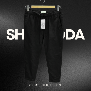 Summer Best Remi Cotton Trouser Pant (Black)