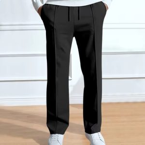 China Stitch Baggy Trouser Pant (Black)