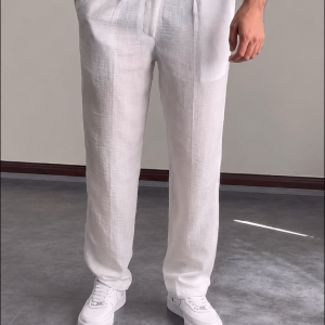 Premium Indian Herringbone Cotton Fabric (White)